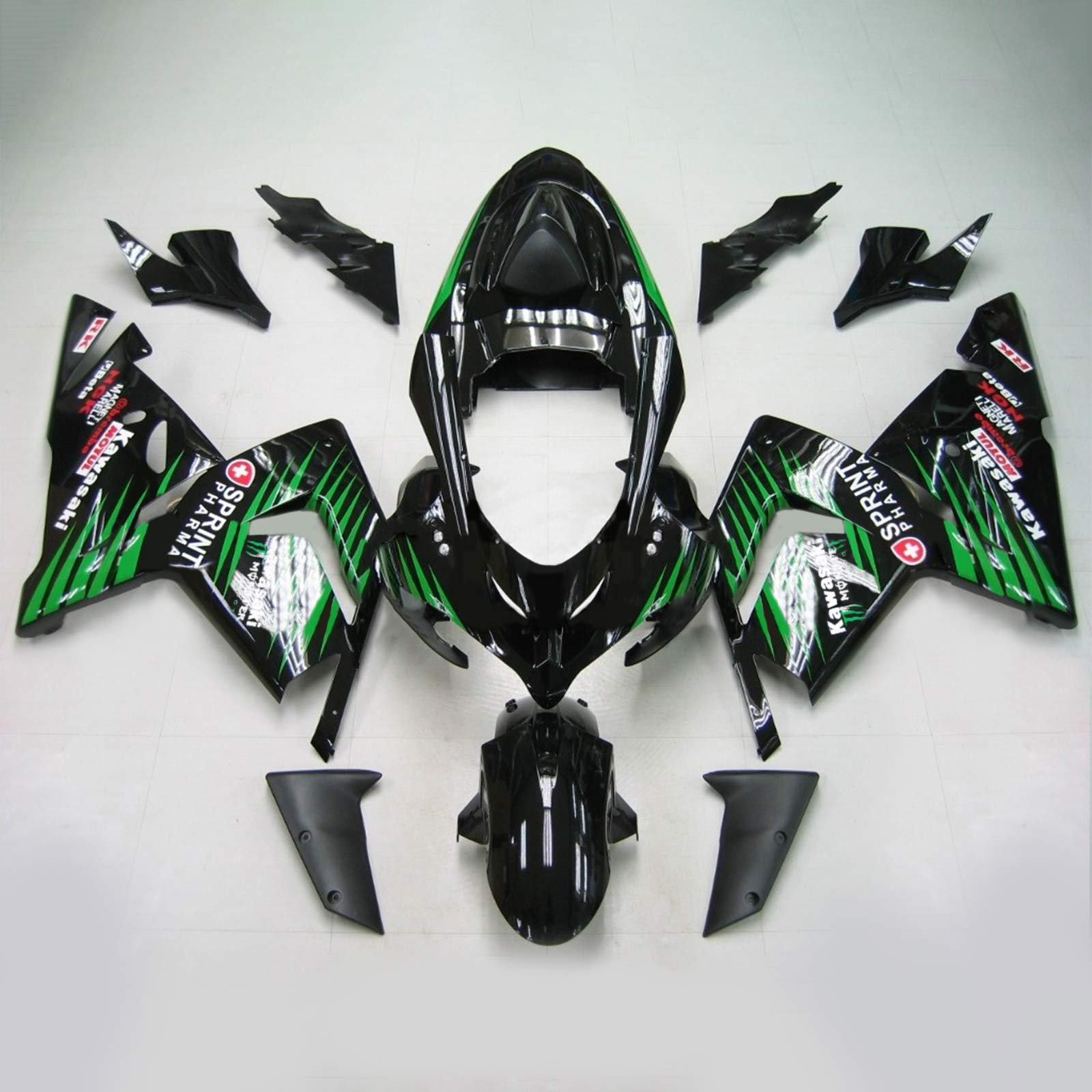 Kit Carenado Para Kawasaki ZX10R 2004-2005 Genérico