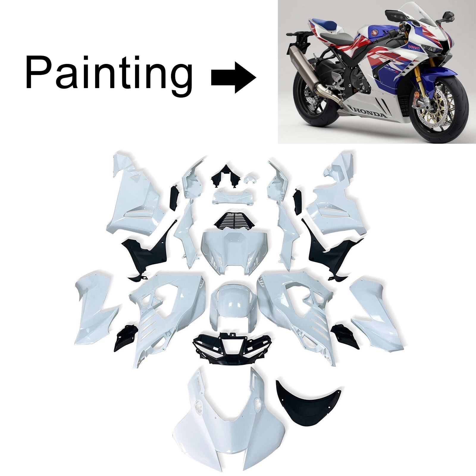 هوندا CBR1000RR-R 2020-2023 Fairing Kit هيكل السيارة بلاستيك ABS