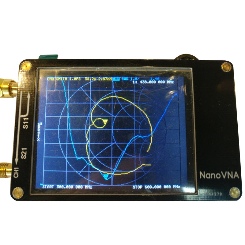 NanoVNA-H محلل هوائي الشبكة الموجهة MF HF VHF UHF محلل مع فتحة بطاقة SD
