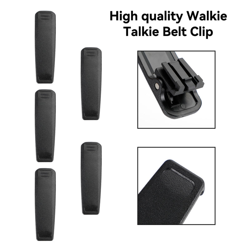 Clip de bolsillo trasero Clip de cinturón apto para IC-F29SR IC-M25 F3400D F7010 Walkie Talkie