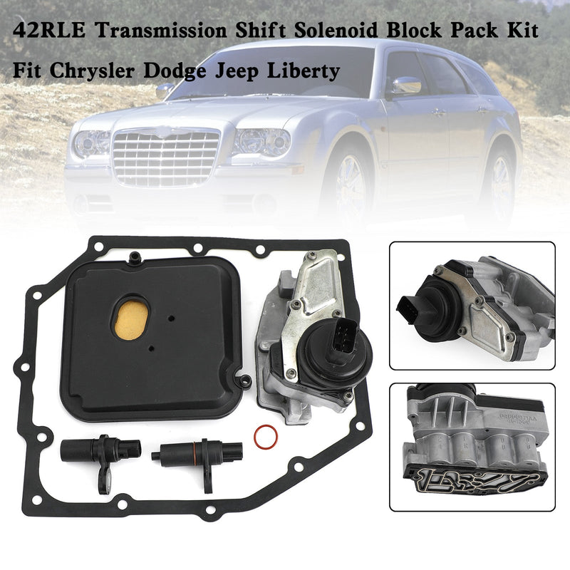 2007-2010 Raider V6 3.7L Transmission Shift Solenoid Block Pack Kit 42RLE 52854001AA 04799061AB