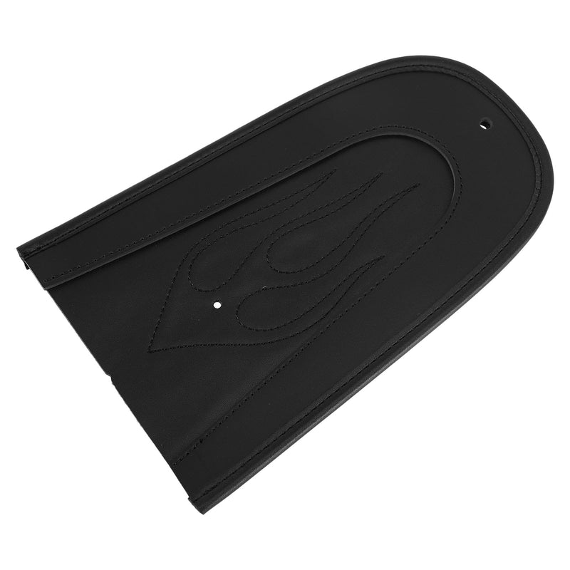 Babero para guardabarros trasero de asiento individual con puntada de llama de cuero PU negro para Sportster 1200 883 genérico