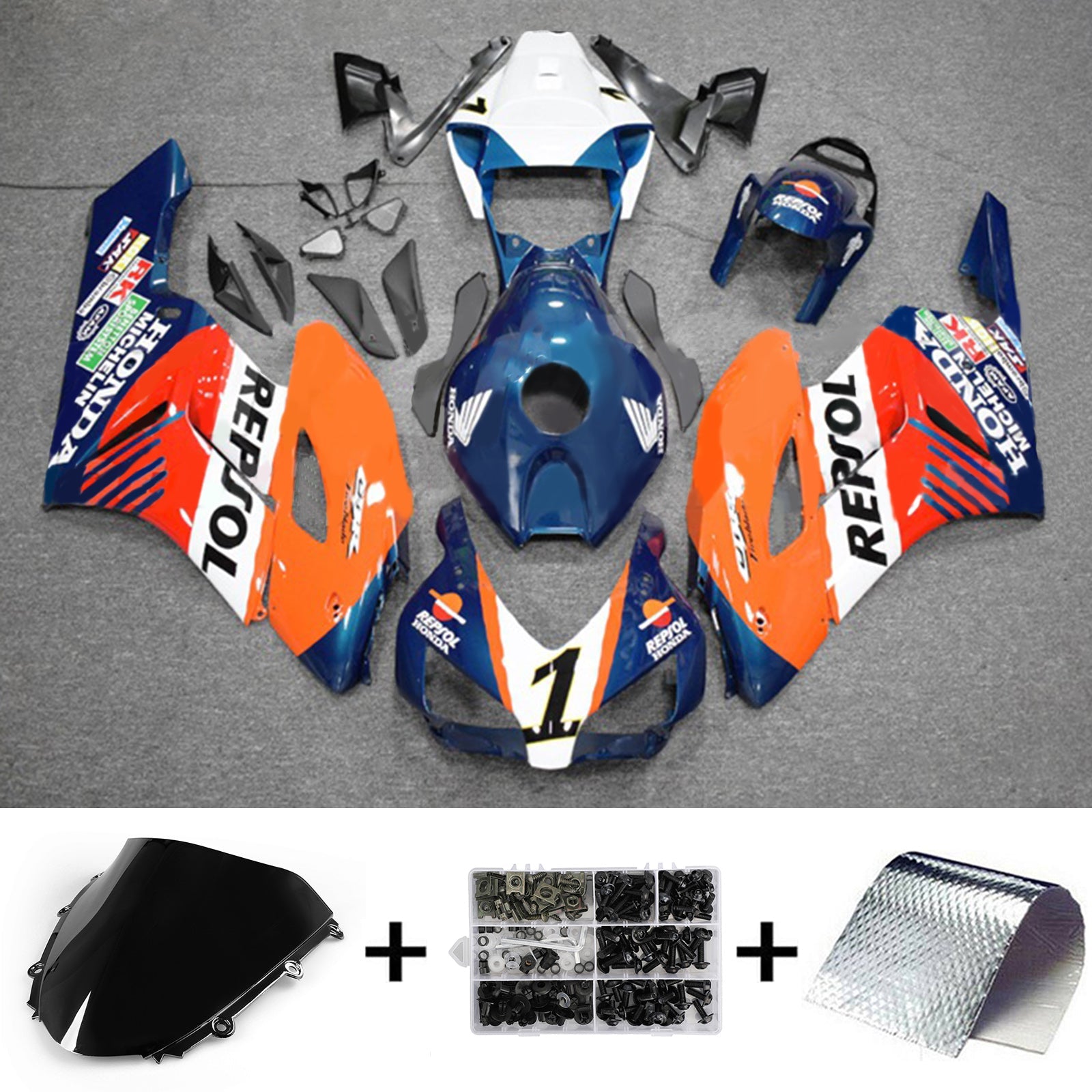 Honda CBR1000RR 2004-2005 Fairing Kit Bodywork Plastic ABS