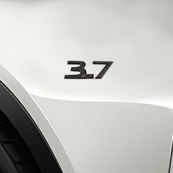 ملصق شعار Topteng 3.7 للسيارة، حذاء جانبي للحاجز 3.7 شعار شارة يناسب سيارة إنفينيتي Q50 QX70 2014 عام