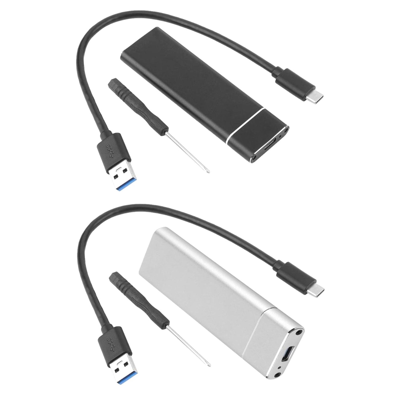 USB 3.1 Type-C To M.2 NGFF SSD Hard Drive Disk Box 6Gbps External Enclosure