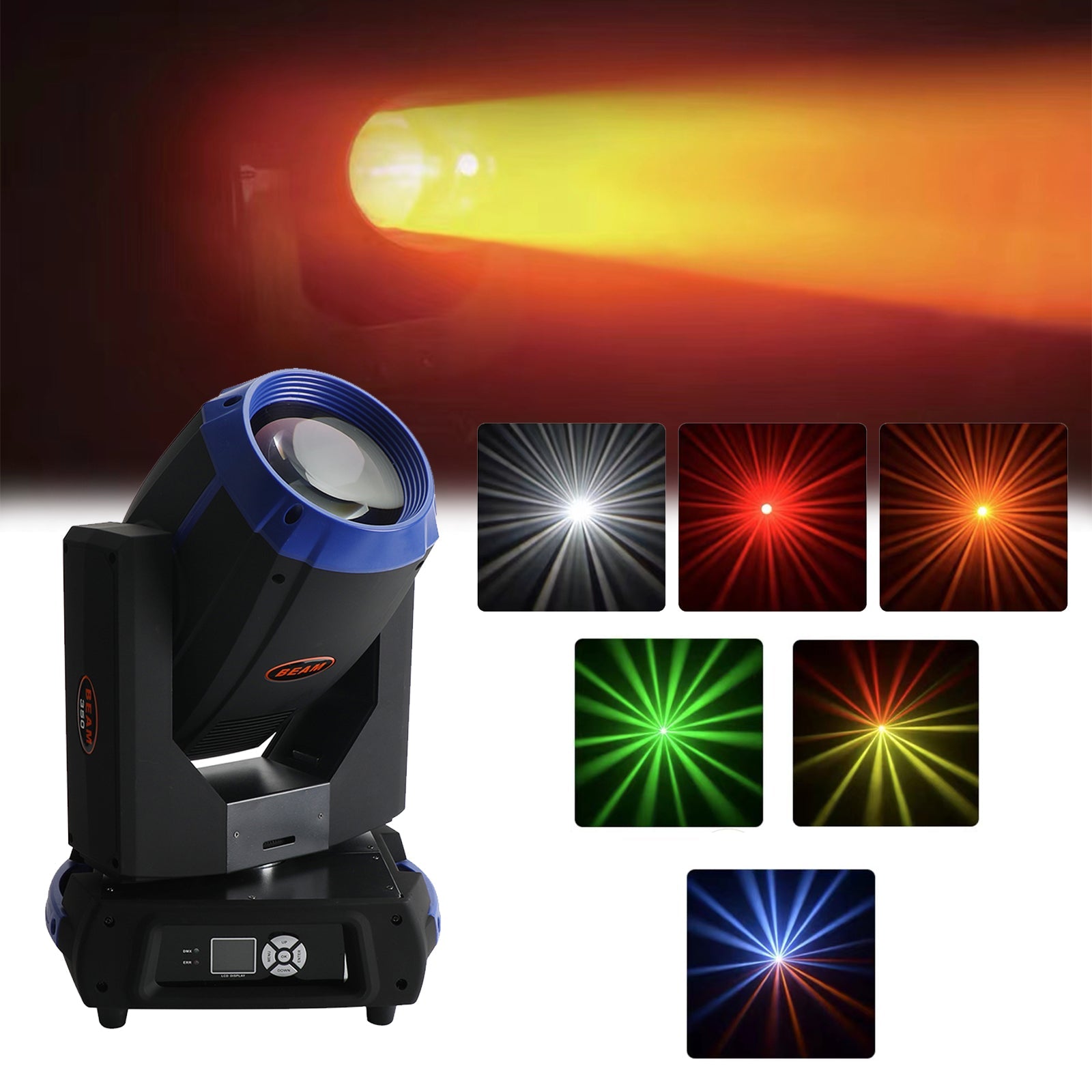 350W 17R Beam Stage Light Moving Head Light DJ Disco Event With Rainbow Effect