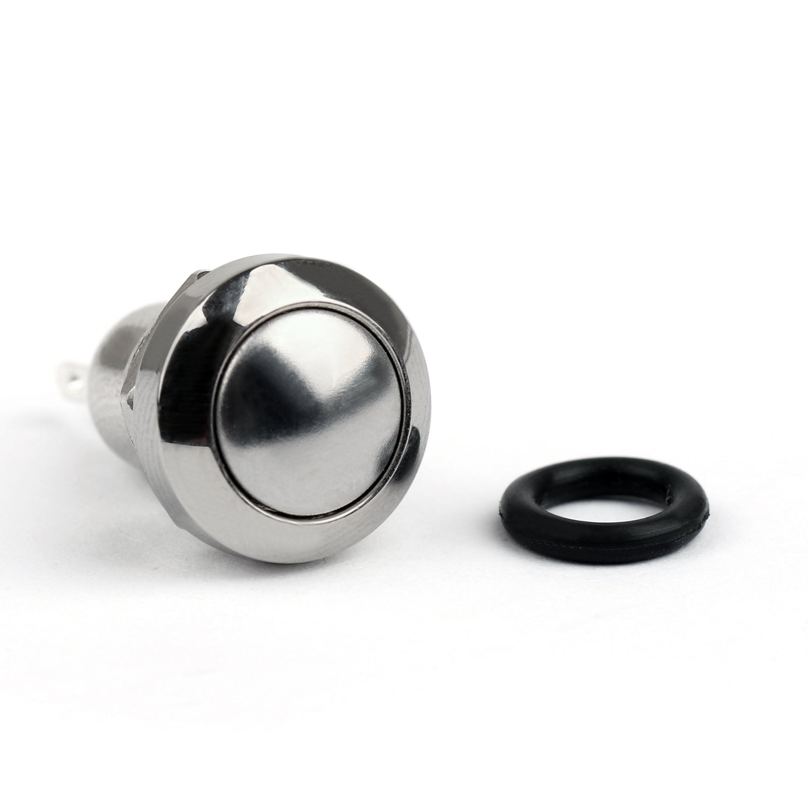1Pcs 8mm Mini 1NO 2Pin Metal Momentary Push Button Switch 3A/250V For