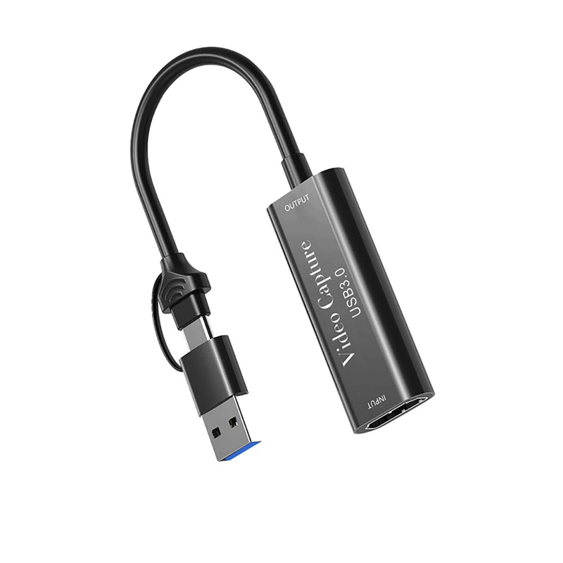 Tarjeta de captura de vídeo 4K HD dos en uno USB3.0 tipo C, transmisión en vivo de juegos 1080P60Hz