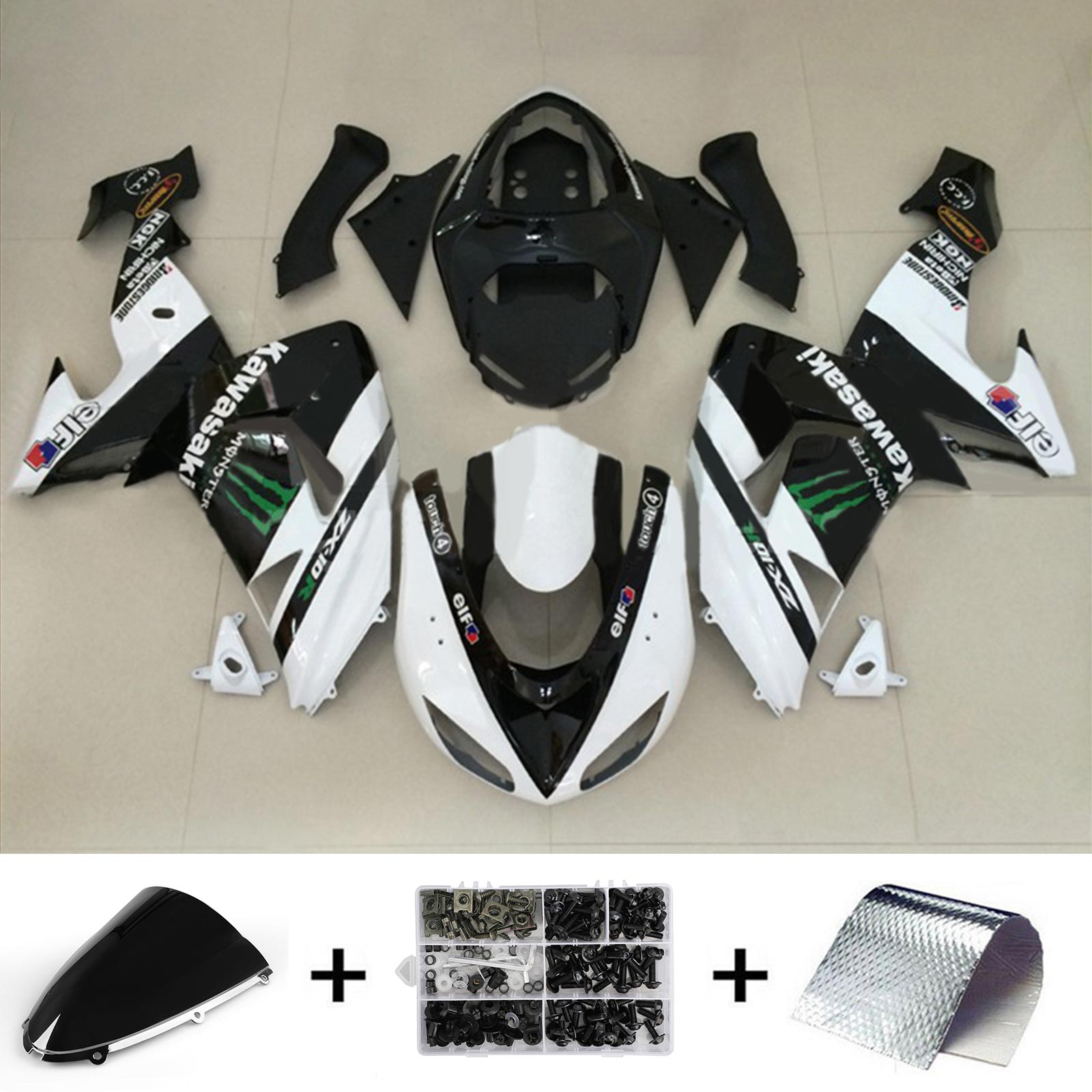 Kawasaki ZX10R 2006-2007 Fairing Kit Bodywork Plastic ABS