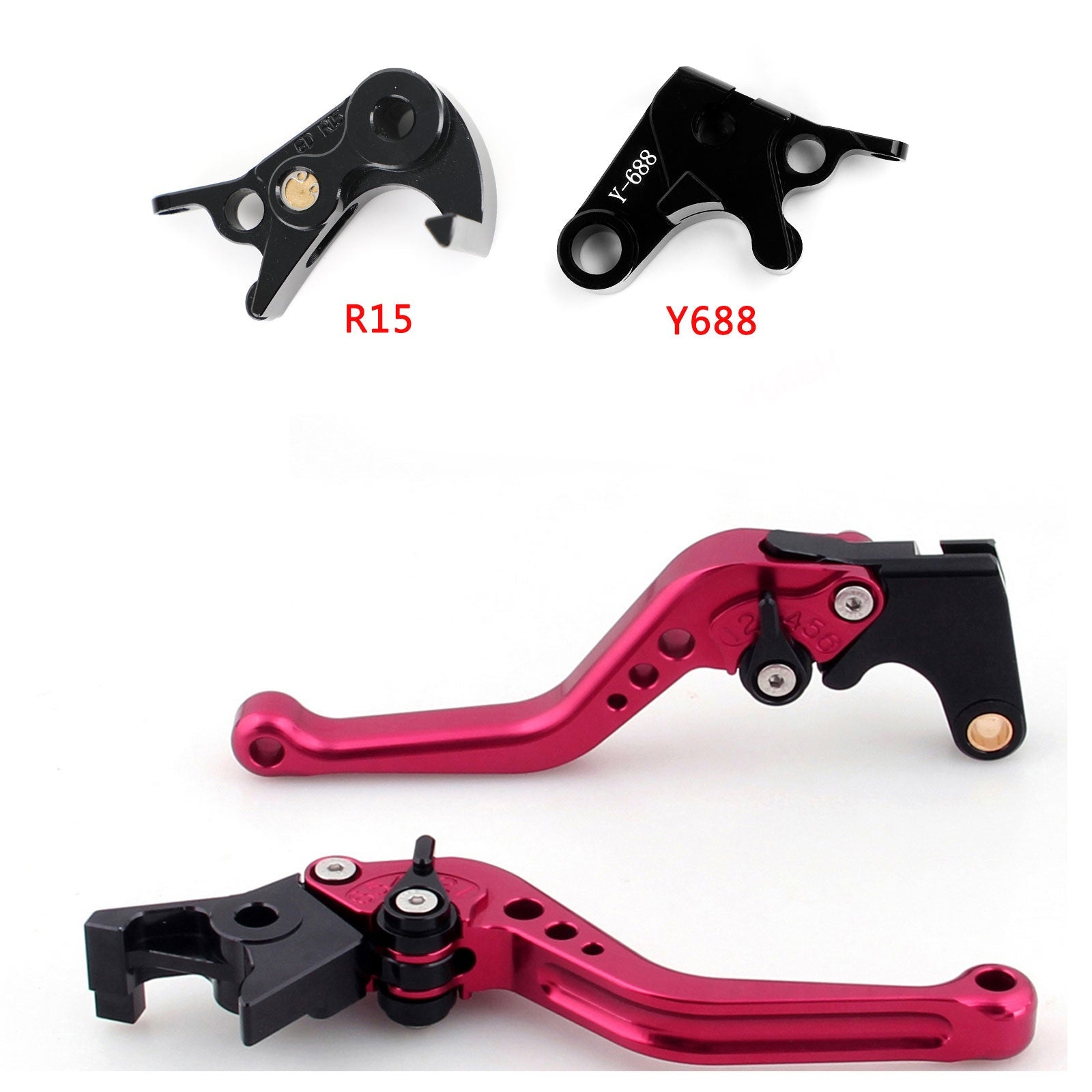 Short Clutch Brake Lever fit for Yamaha MT-09 Tracer 900/GT 21-22 YZF R6 17-20 Generic