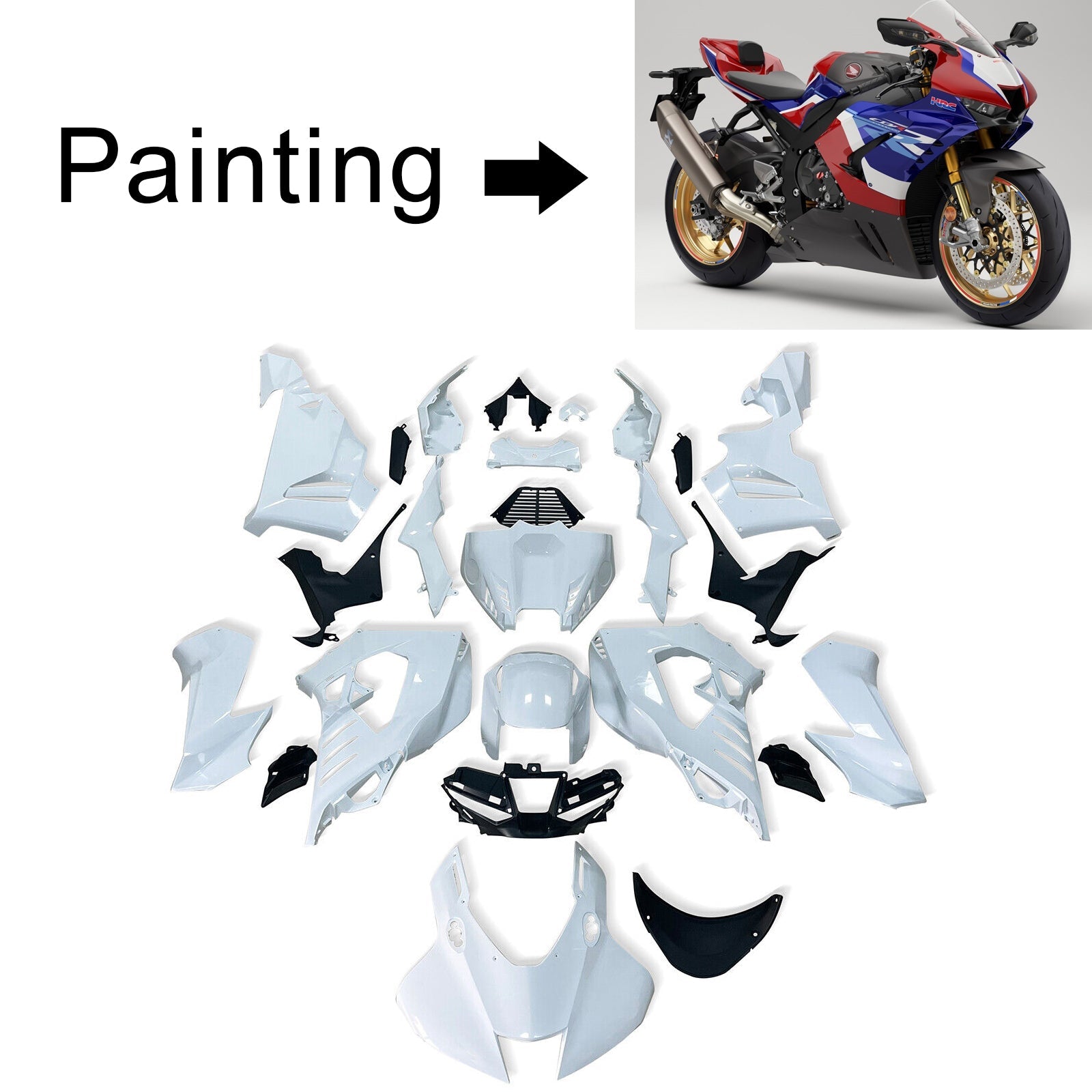 هوندا CBR1000RR-R 2020-2023 Fairing Kit هيكل السيارة بلاستيك ABS