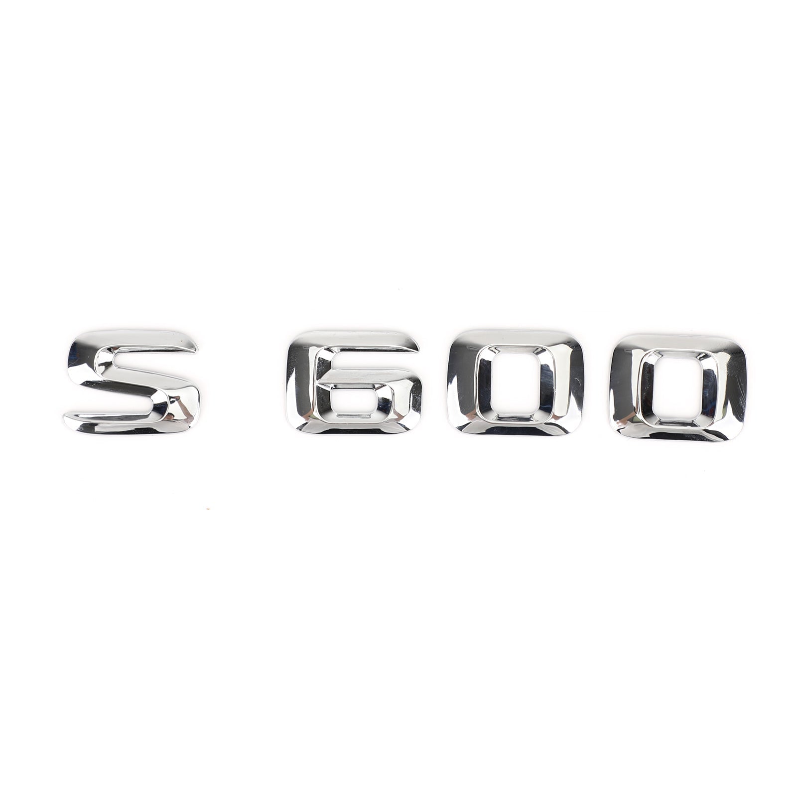 Rear Trunk Emblem Badge Nameplate Decal Letters Numbers Fit Mercedes S600 Chrome Generic