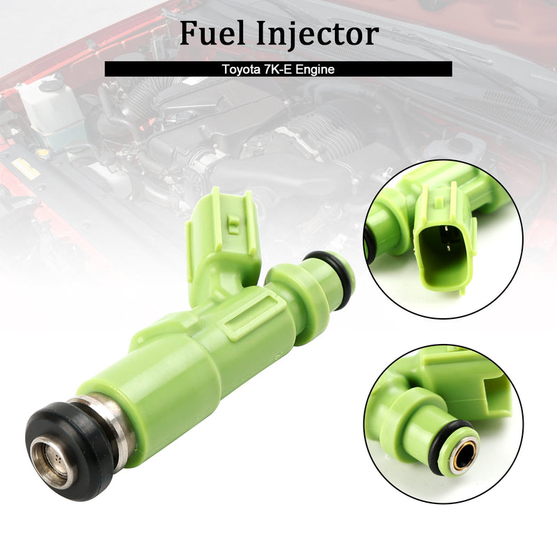 1 Uds inyector de combustible 23250-13030 compatible con motor Toyota 7K-E 23209-13030