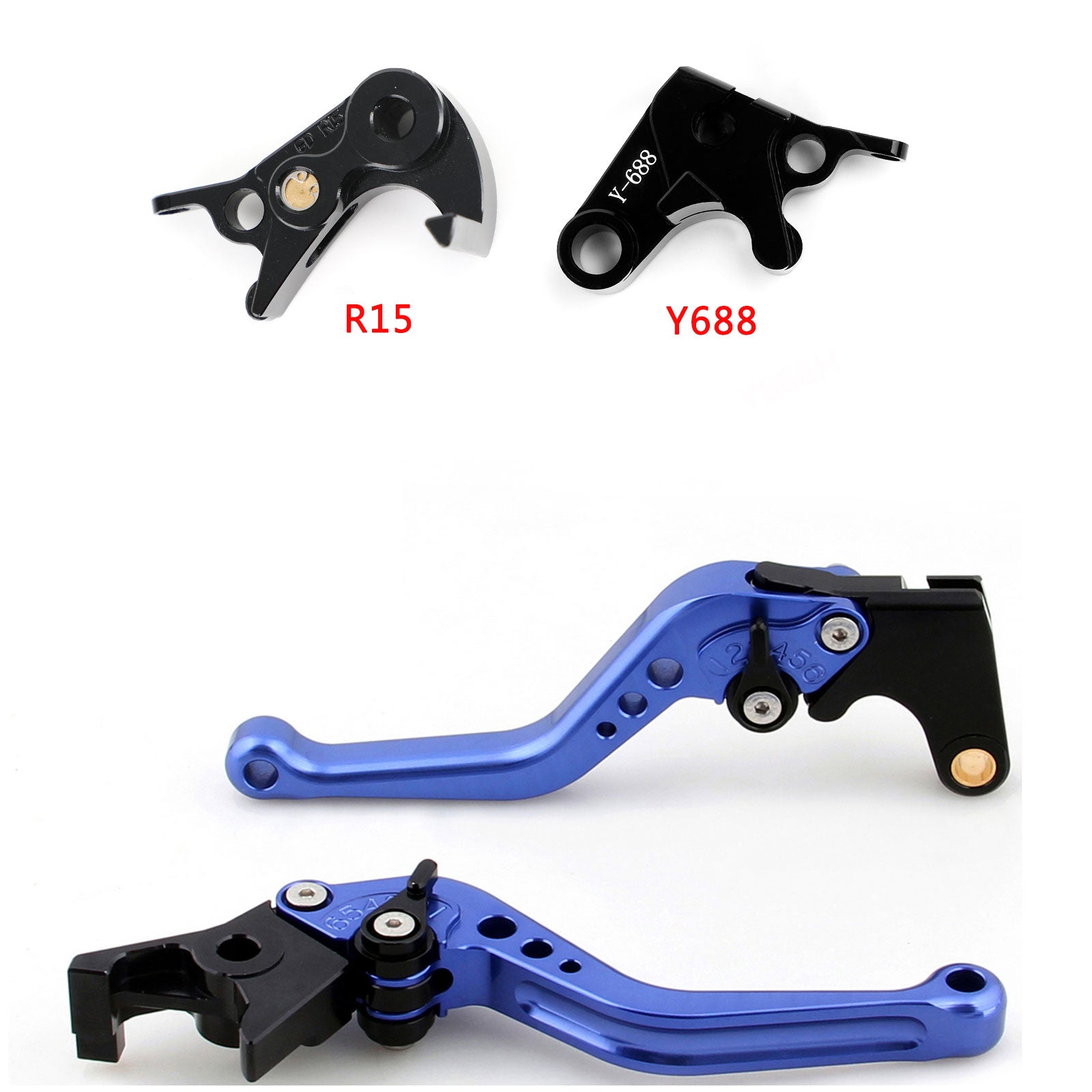 Short Clutch Brake Lever fit for Yamaha MT-09 Tracer 900/GT 21-22 YZF R6 17-20 Generic