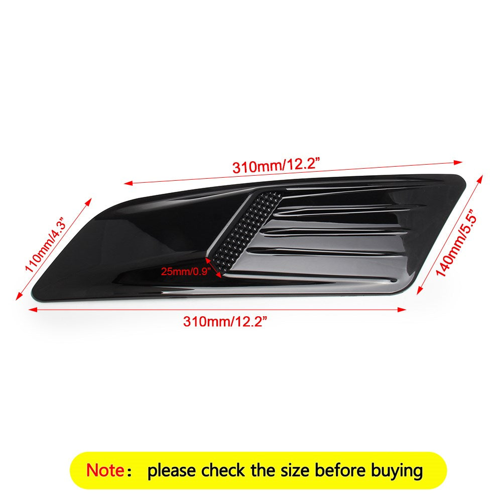 Front Hood Air Vent Molding Cover Trim For Ford Mustang 2015-2017 Generic