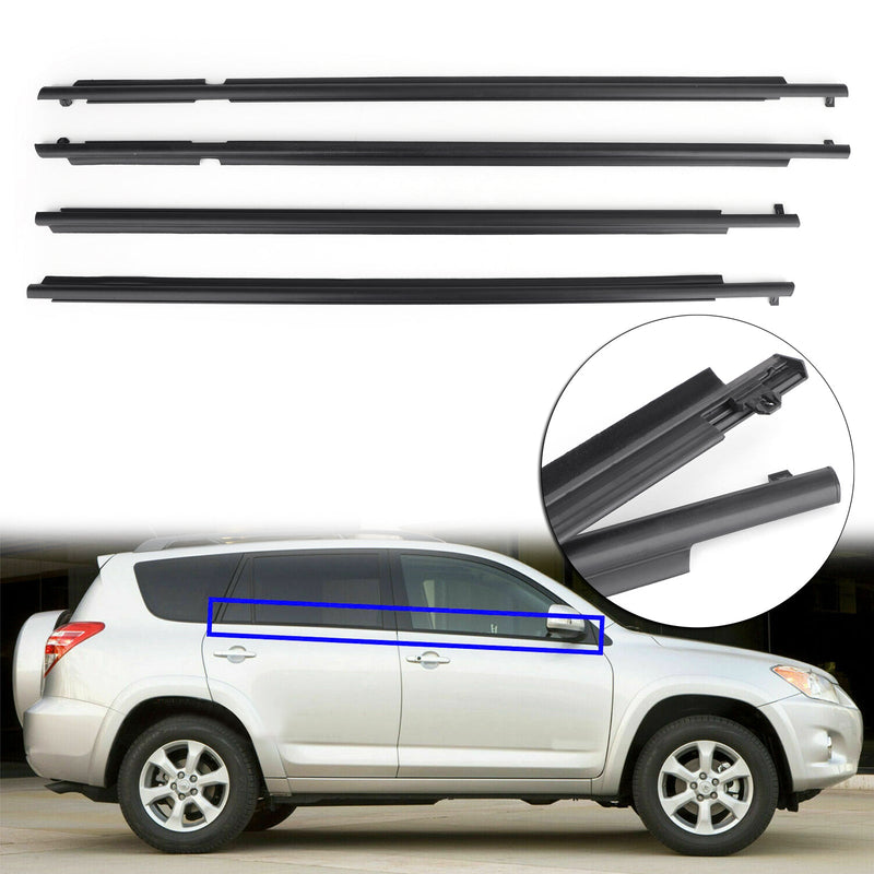 Toyota RAV4 2009-2012 Door Auto Window Trim Moulding Belt Weatherstrip
