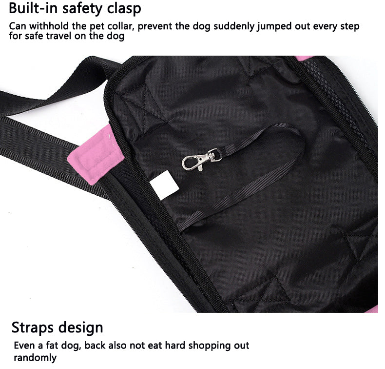 Pet Dog Nylon Mesh Travel Backpack Puppy Cat Front Net Bag Tote Sling Carrier