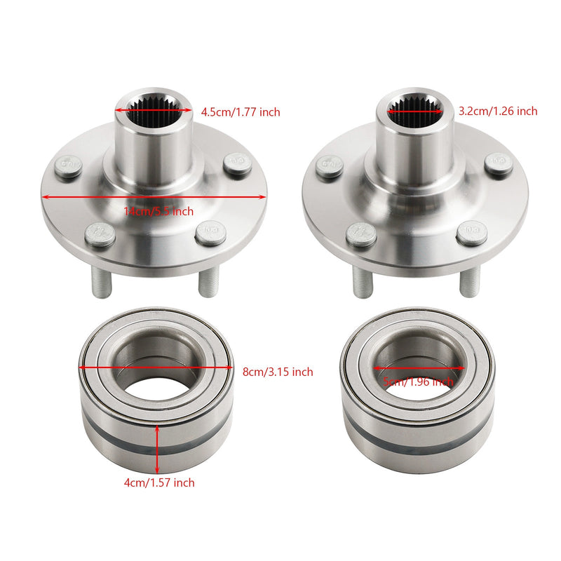 Lincoln MKC 2015-2019 2x Front Wheel Hub Bearing Kits NT510110