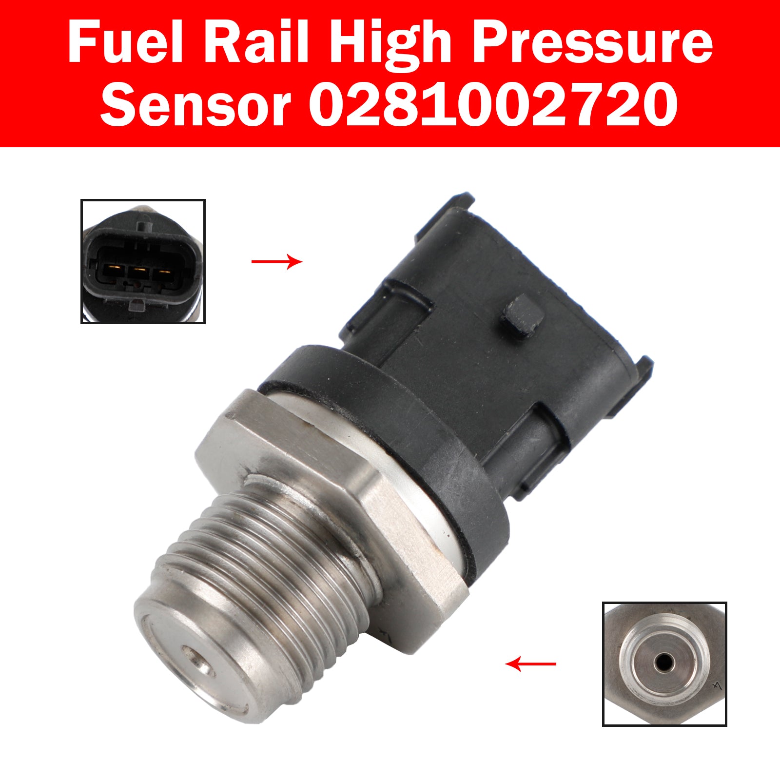 Sensor de presión del riel de combustible Renault Espace Master II Megane II 0281002720