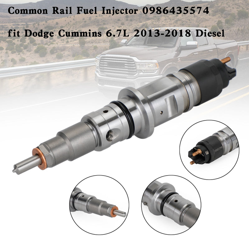 Dodge Cummins 6.7L 2013-2018 Diesel Common Rail Inyector de combustible 0986435574 Genérico