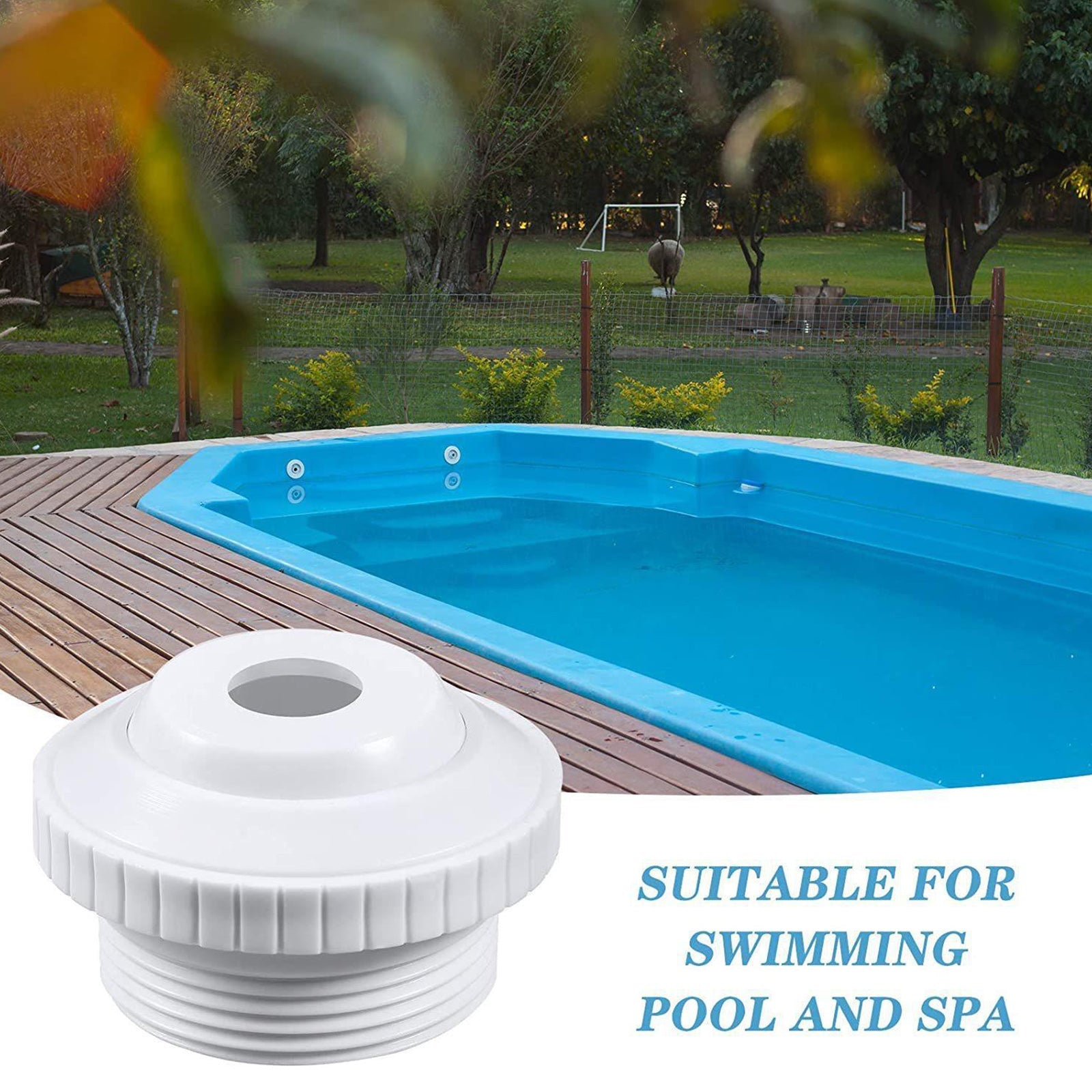 3Pcs Swimming Pool Spa Return Jet Slotted Eyeball Set Flow Accessories Part