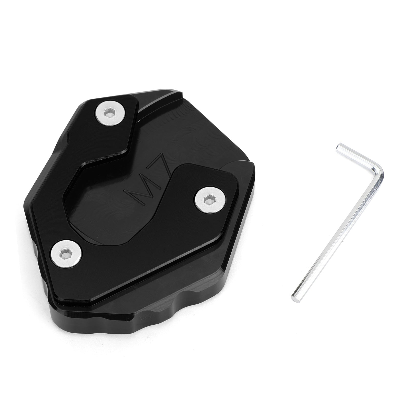 Kickstand Side Stand Extension Pad For Yamaha MT-07 FZ-07 Kickstand Side Stand Extension Pad Plate For Yamaha MT-07 FZ-07 Titanium Generic