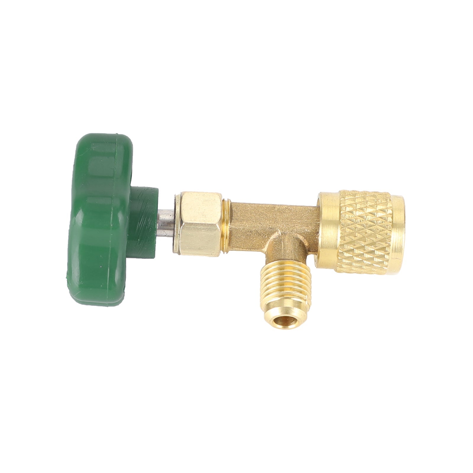 For R22 R134A R410A Gas Refrigerant Ac Can Tap Valve Bottle Opener 1/4Sae Green