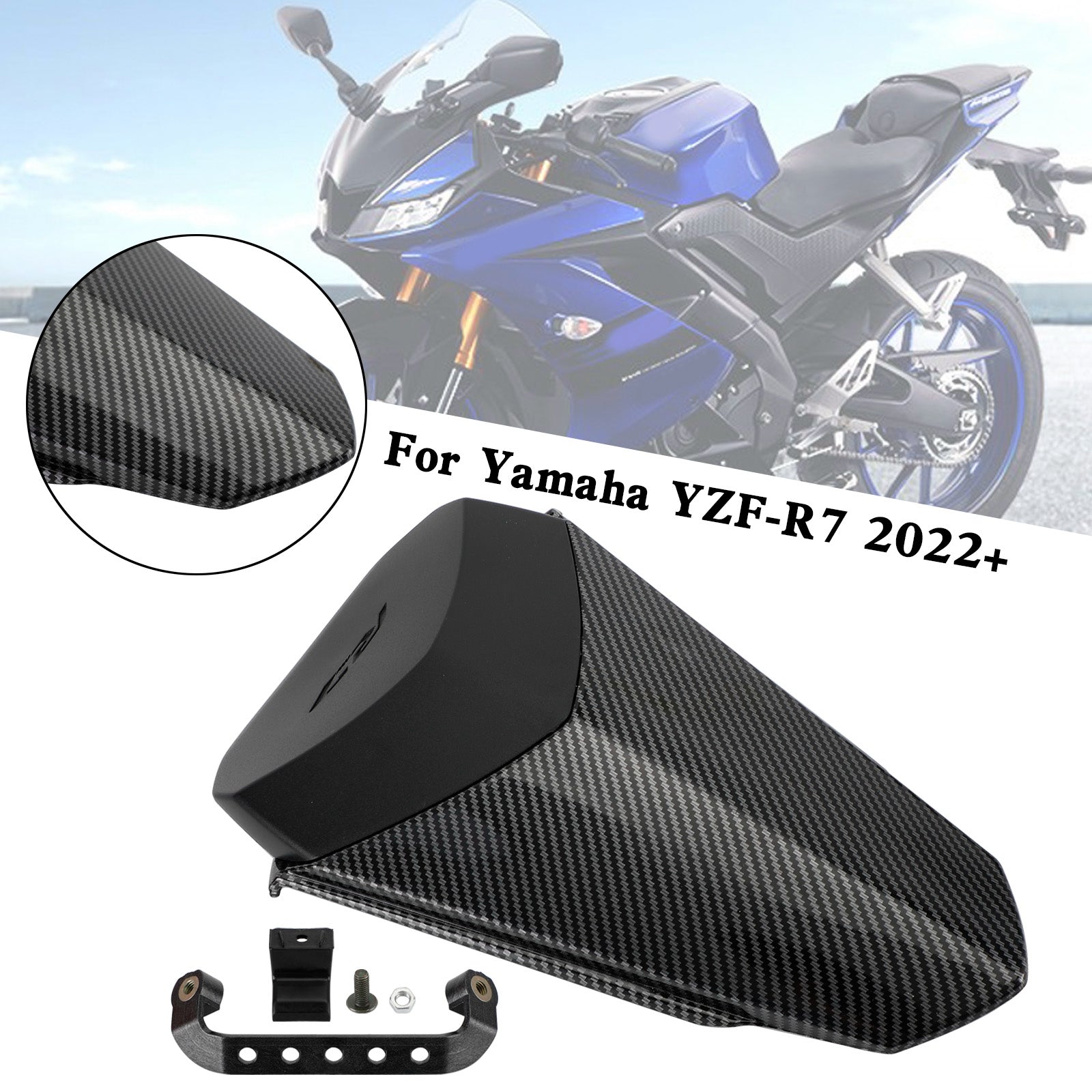 2022 2023 2024 YAMAHA YZF-R7 YZF R7 Tail Rear Seat Cover Fairing Cowl