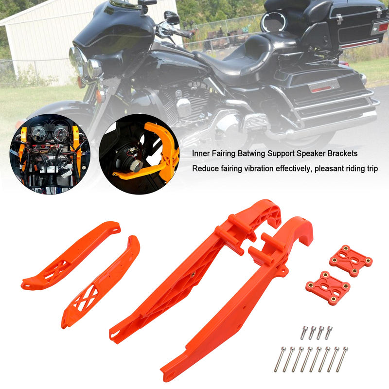 Inner Fairing Batwing Support Speaker Brackets For Touring Electra Glide 1996-2013 Generic