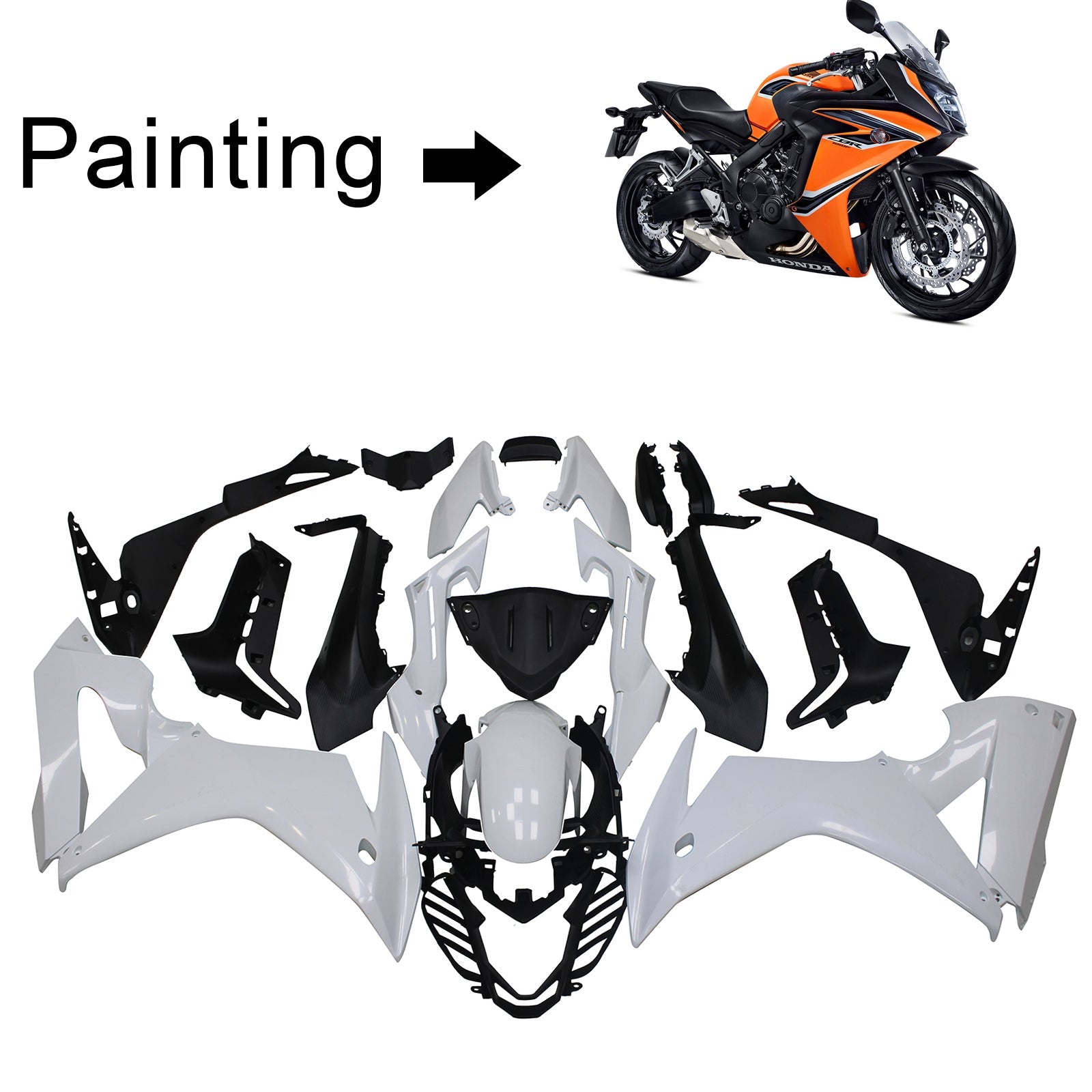 Honda CBR650F 2017-2019 Kit Carenado Carrocería Plástico ABS Para