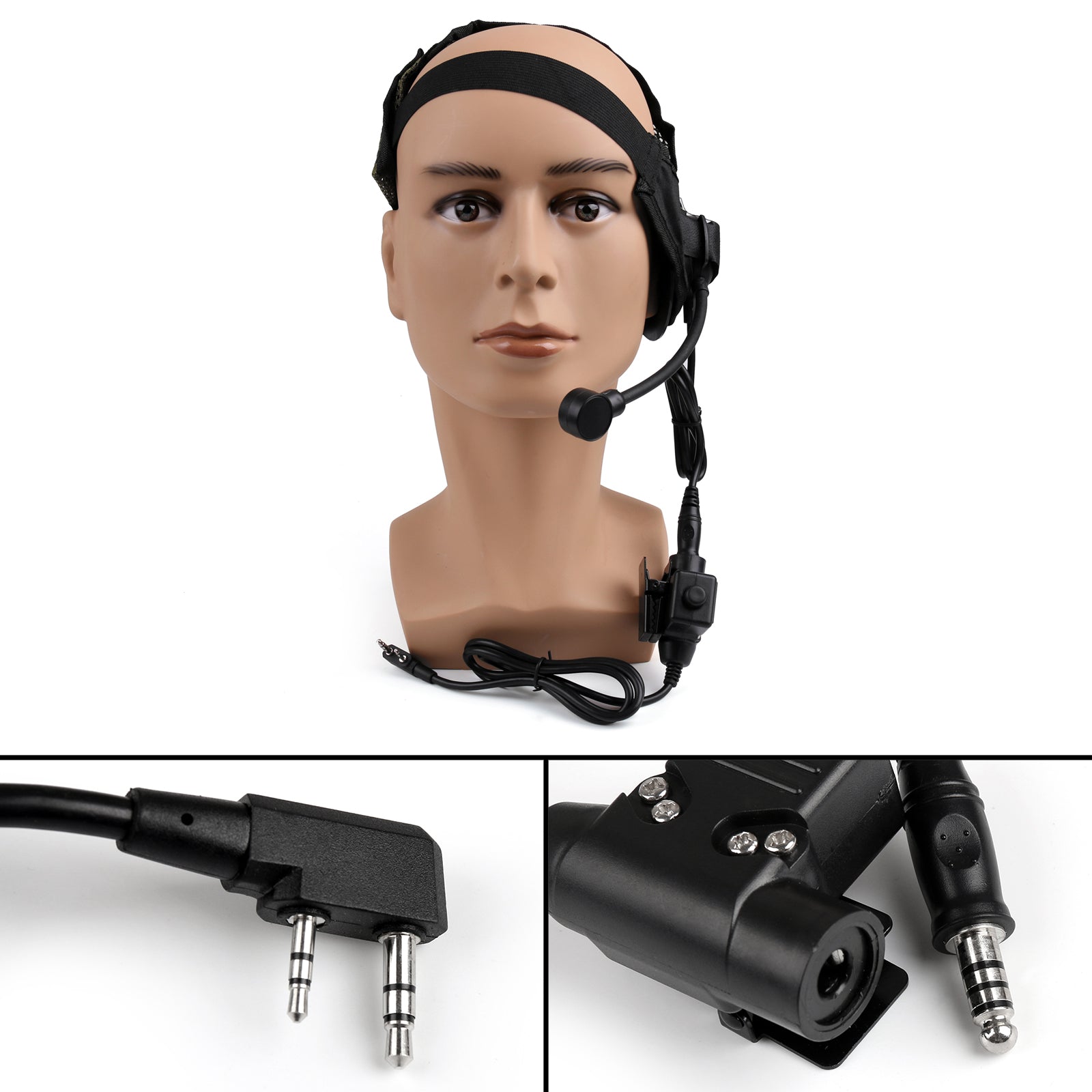 HD-02 Z-Tactical Bowman Elite II Headset U94 PTT For Kenwood BaoFeng Radio