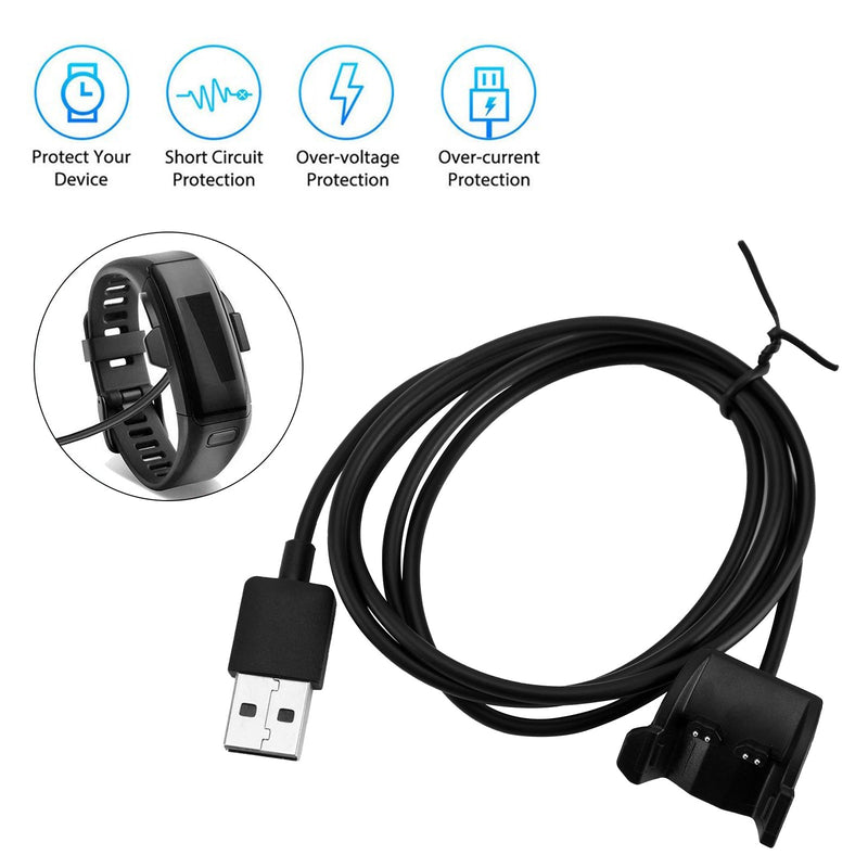 سلك كابل بيانات شحن USB مناسب لساعة Garmin Vivosmart 3/4/HR