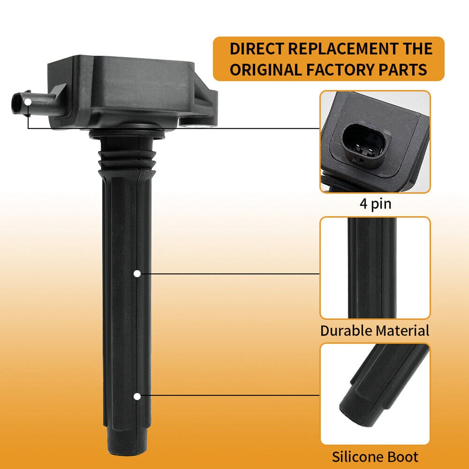 2014-2017 Jeep Cherokee Ram ProMaster 1500 2500 3500 V6 6pcs Ignition Coil +Spark Plug UF648