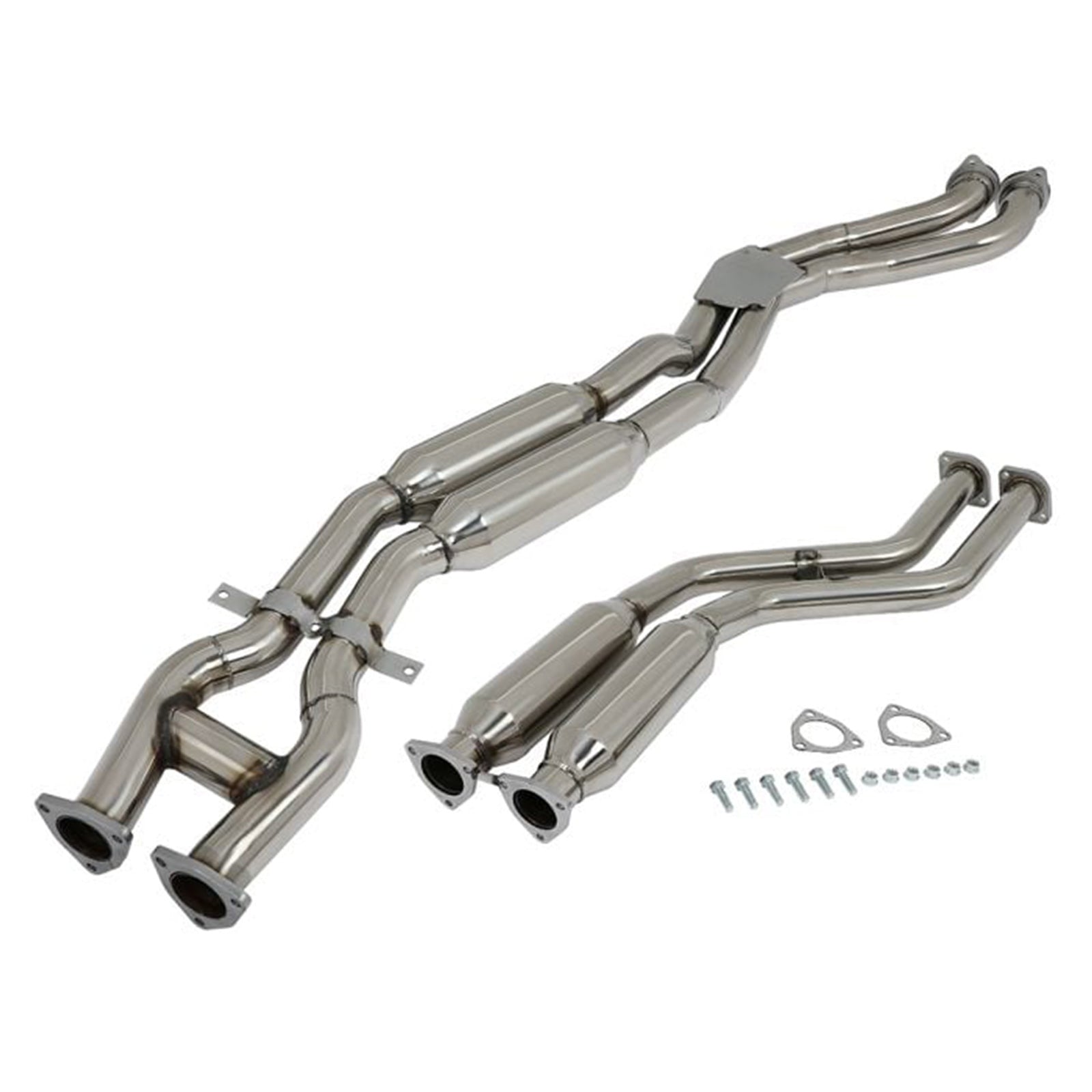 Catback Exhaust System Down Pipe Rounded Front Pipe Muffler for 1999 2003-2006 BMW M3 3.2L 2001