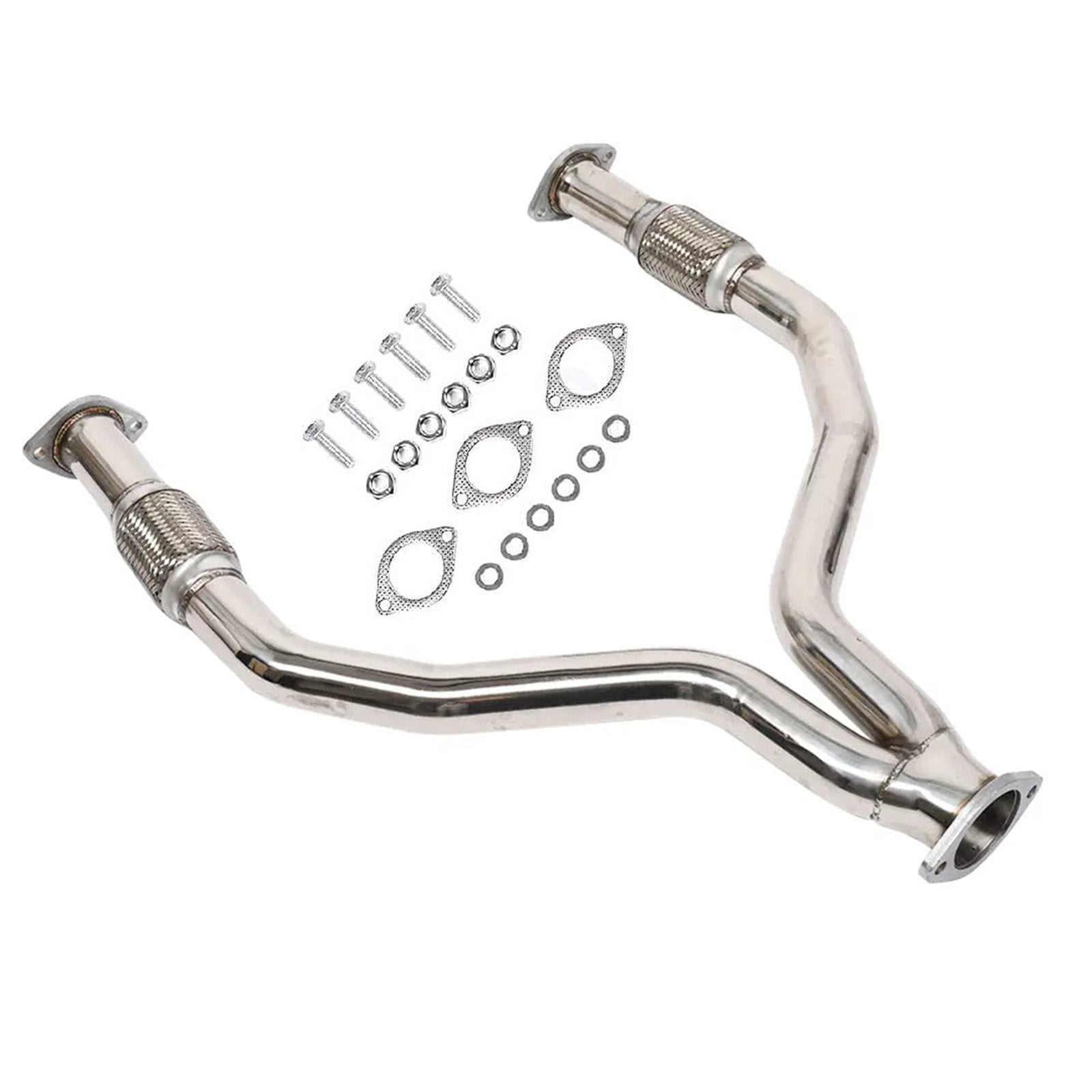 Y Pipe Downpipe Exhaust for 2008-2016 Nissan 370Z Z34 / Infiniti G37 V36 VQ37VHR 3.7L