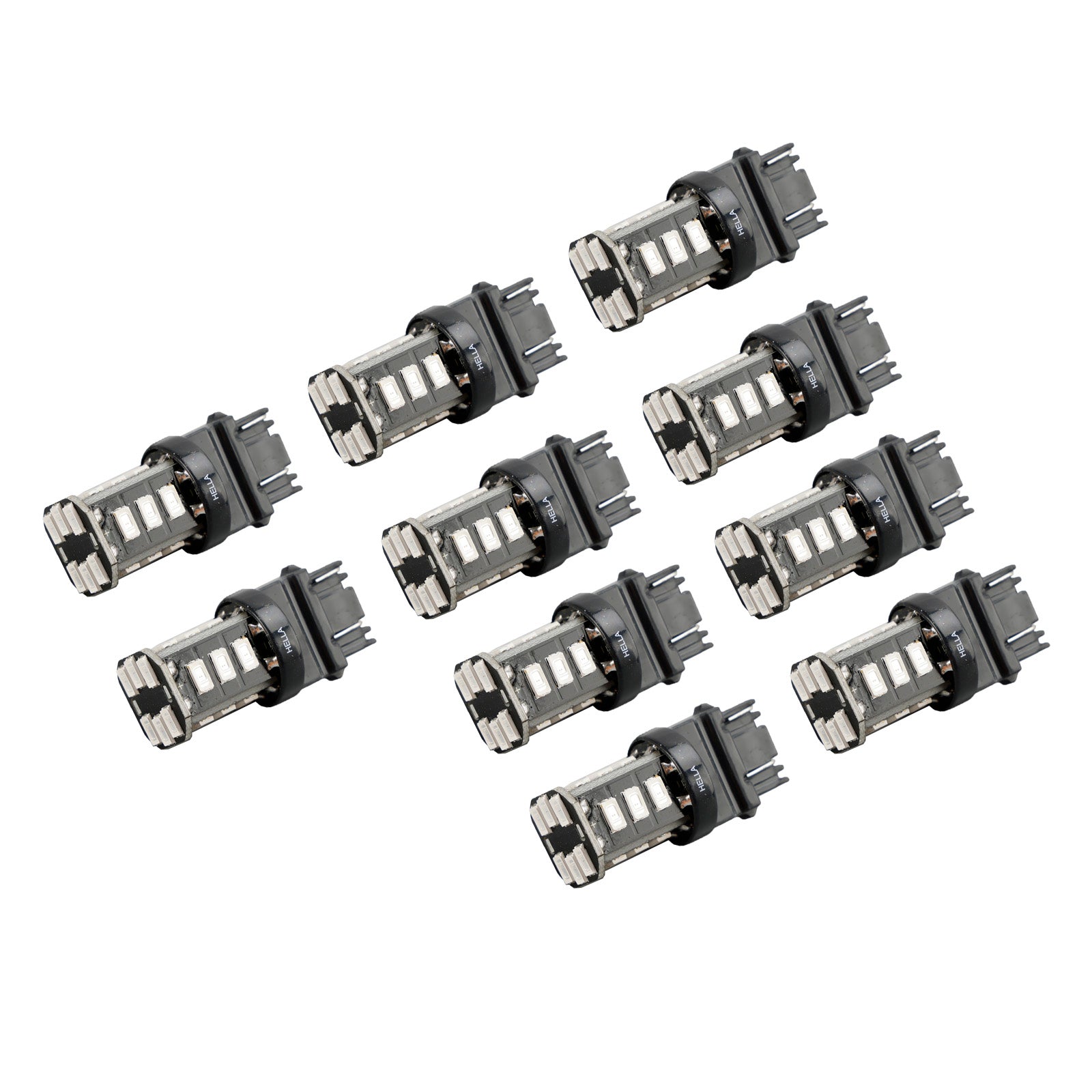 10X For HELLA LED Retrofit 3157R LED P27/7W 12V 3W W2.5x16Q 1800K RED