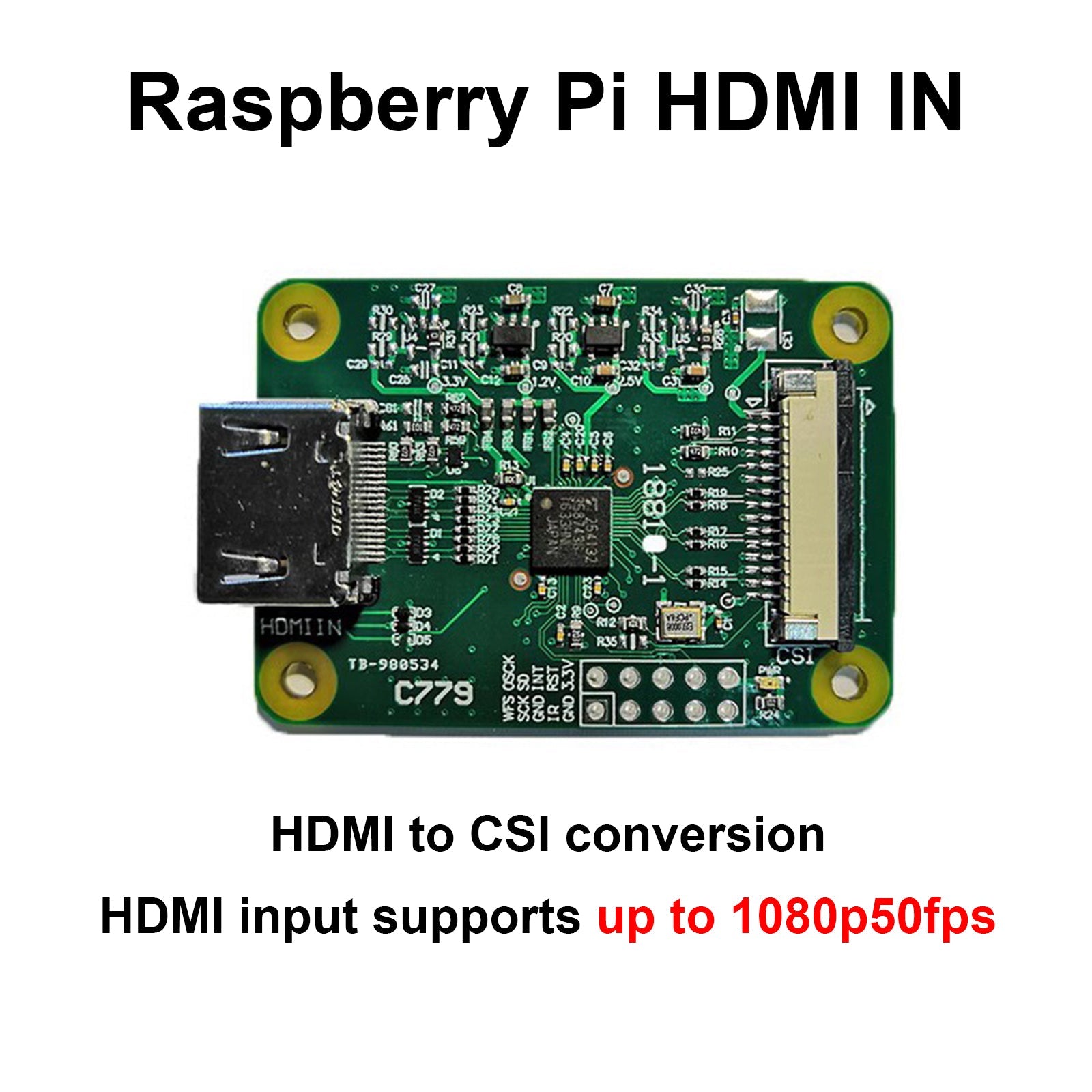 Módulo HDMI a CSI-2 C790 Entrada HDMI a placa de expansión CSI C0779 Pikvm