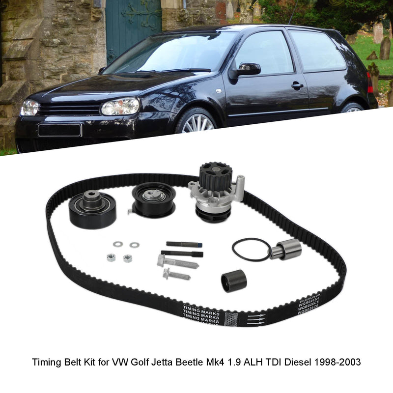 Kit de correa de distribución para VW Golf Jetta Beetle Mk4 1.9 ALH TDI Diesel 1998-2003 Fedex Express Generic
