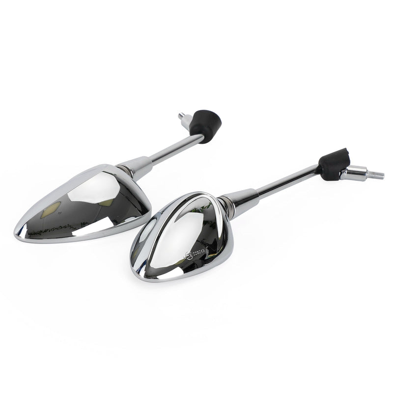 Left & Right Rearview Mirror Chrome For Vespa Sprint 50 125 150 2014-2022 Generic