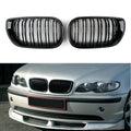 Front Kidney Grill Double Rib For BMW E46 3 Series 4 Door 2002-2005