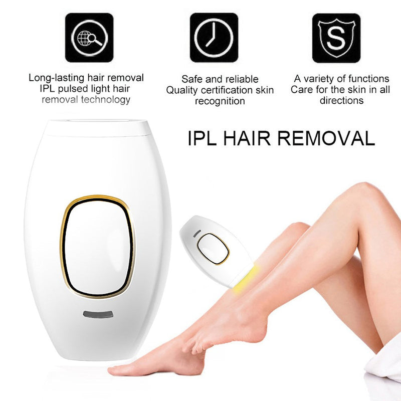 جهاز إزالة الشعر بالليزر IPL، نظام إزالة الشعر المنزلي المحمول بدون ألم، 500000 فلاش عام