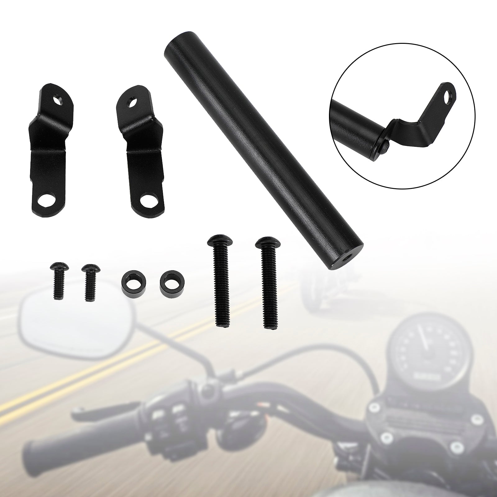 Suzuki Gsx-R 125 2018+ Soporte Extensión Gps Phone Navi Bracket Negro