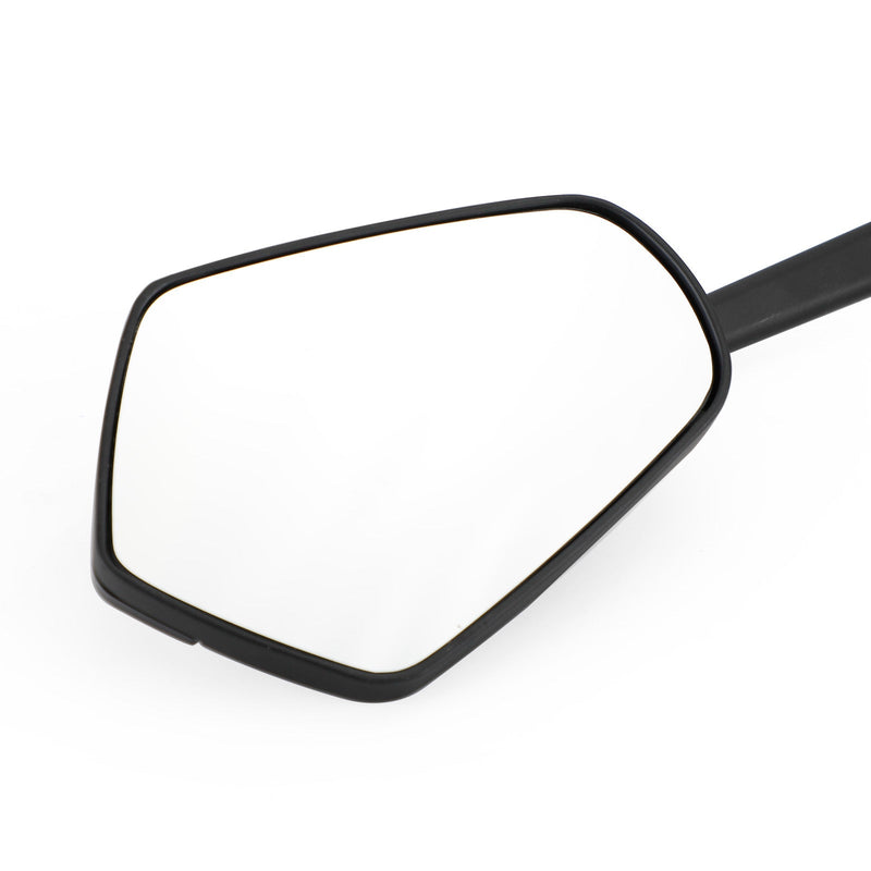 Espejos retrovisores universales para motocicleta en ángulo negros de 8 mm y 10 mm con rosca para bicicleta/motocicleta