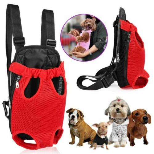 Mochila portátil de malla para perros y mascotas, mochila para cachorros, bolsa de transporte de viaje, bandolera 