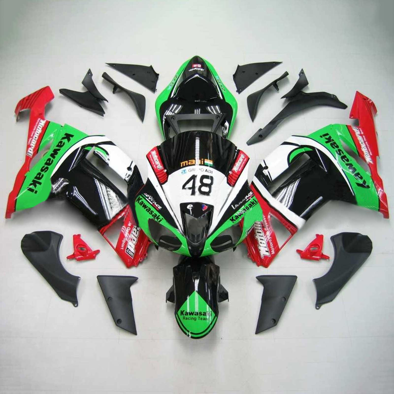 Kit Carenado Para Kawasaki ZX6R 636 2007-2008 Genérico