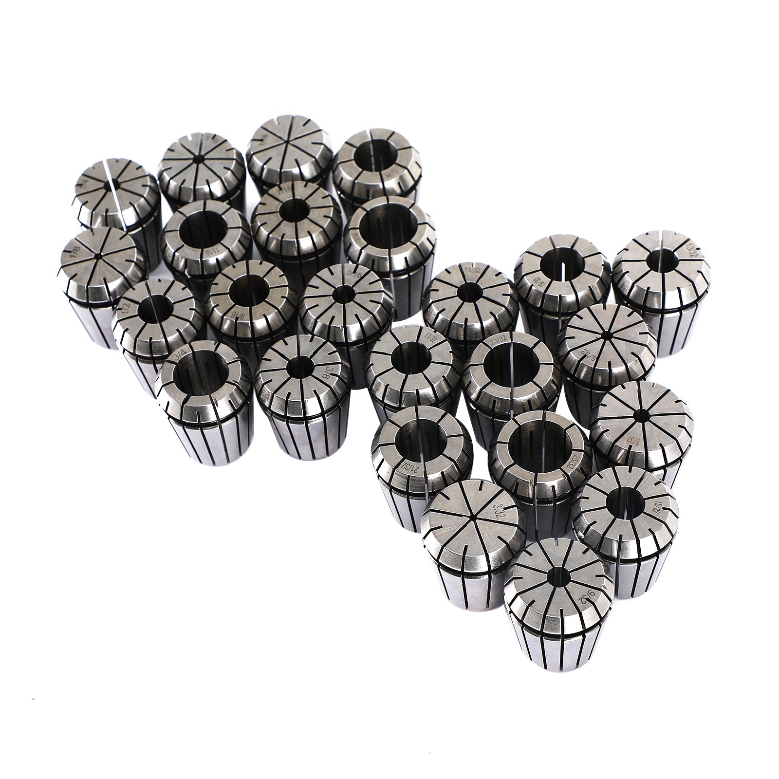 25Pcs ER32 Spring Collet 1/8-13/16"For CNC Milling Lathe Tool Engraving Machine