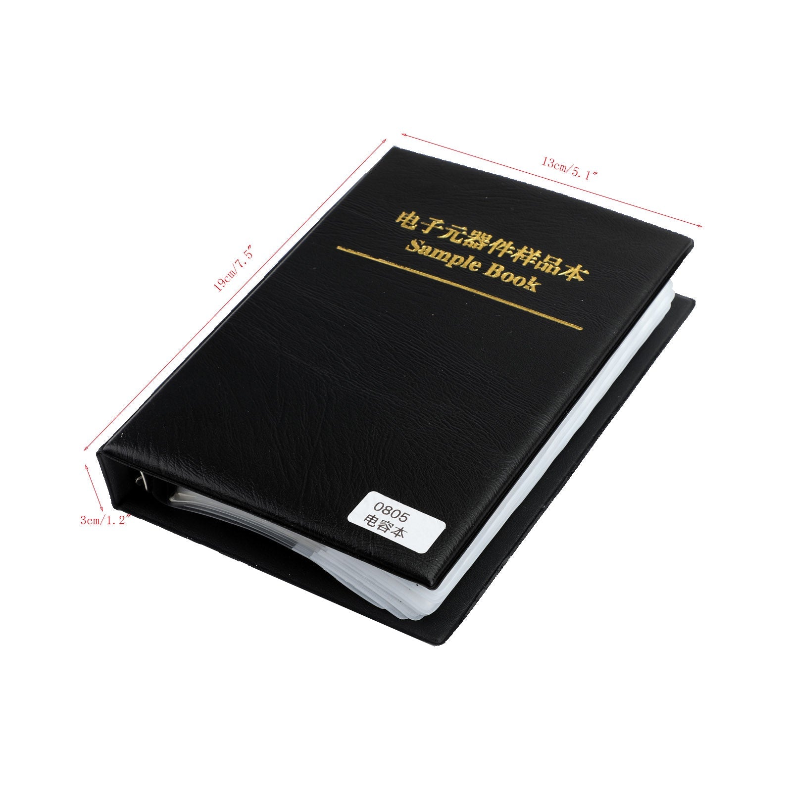 SMD0805 Libro de muestras de condensadores 92 valores * 50 piezas = 4600 piezas Kit de condensadores SMD