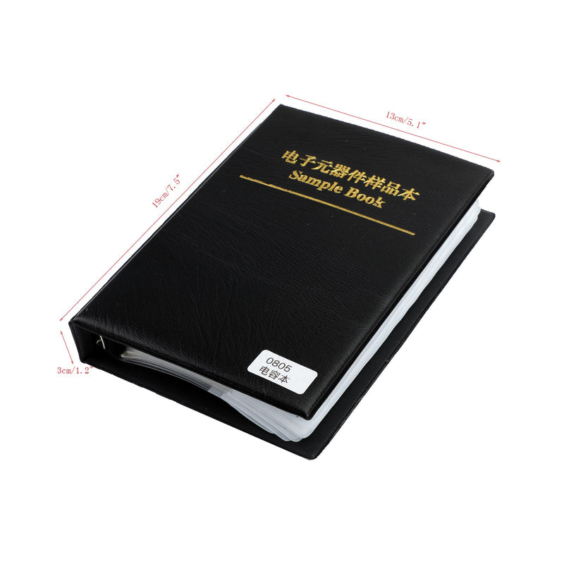 SMD0805 Libro de muestras de condensadores 92 valores * 50 piezas = 4600 piezas Kit de condensadores SMD