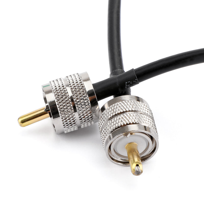 1Pcs UHF PL259 Male to Male Plug Coax Pigtail Jumper Coaxial Cable RG58 100cm Connector