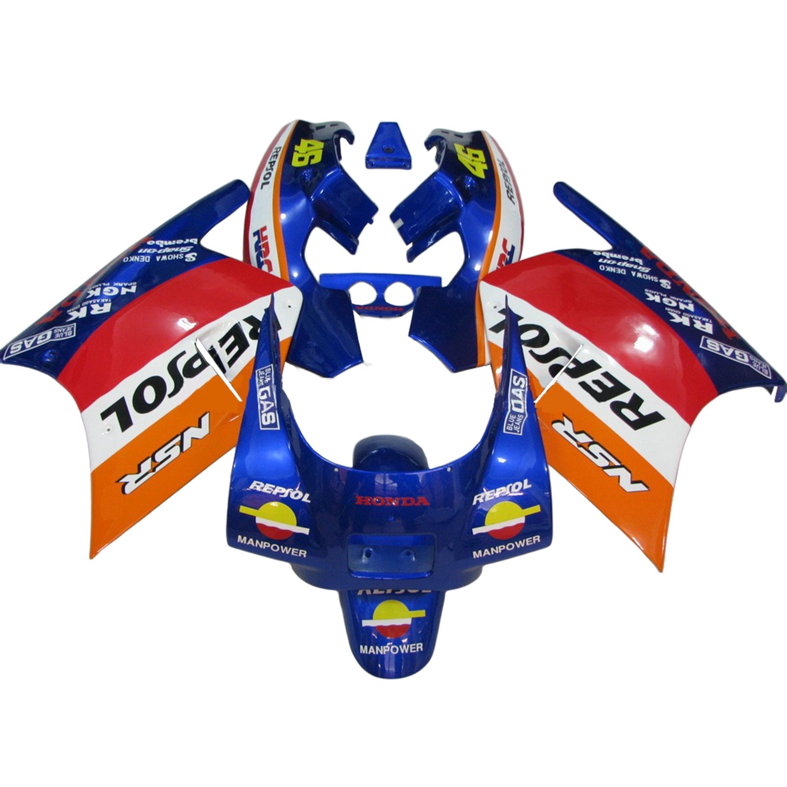 Honda NSR250R 1988-1989 Fairing Kit Bodywork Plastic ABS